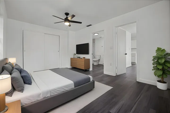 Primary bedroom - virtual staging
