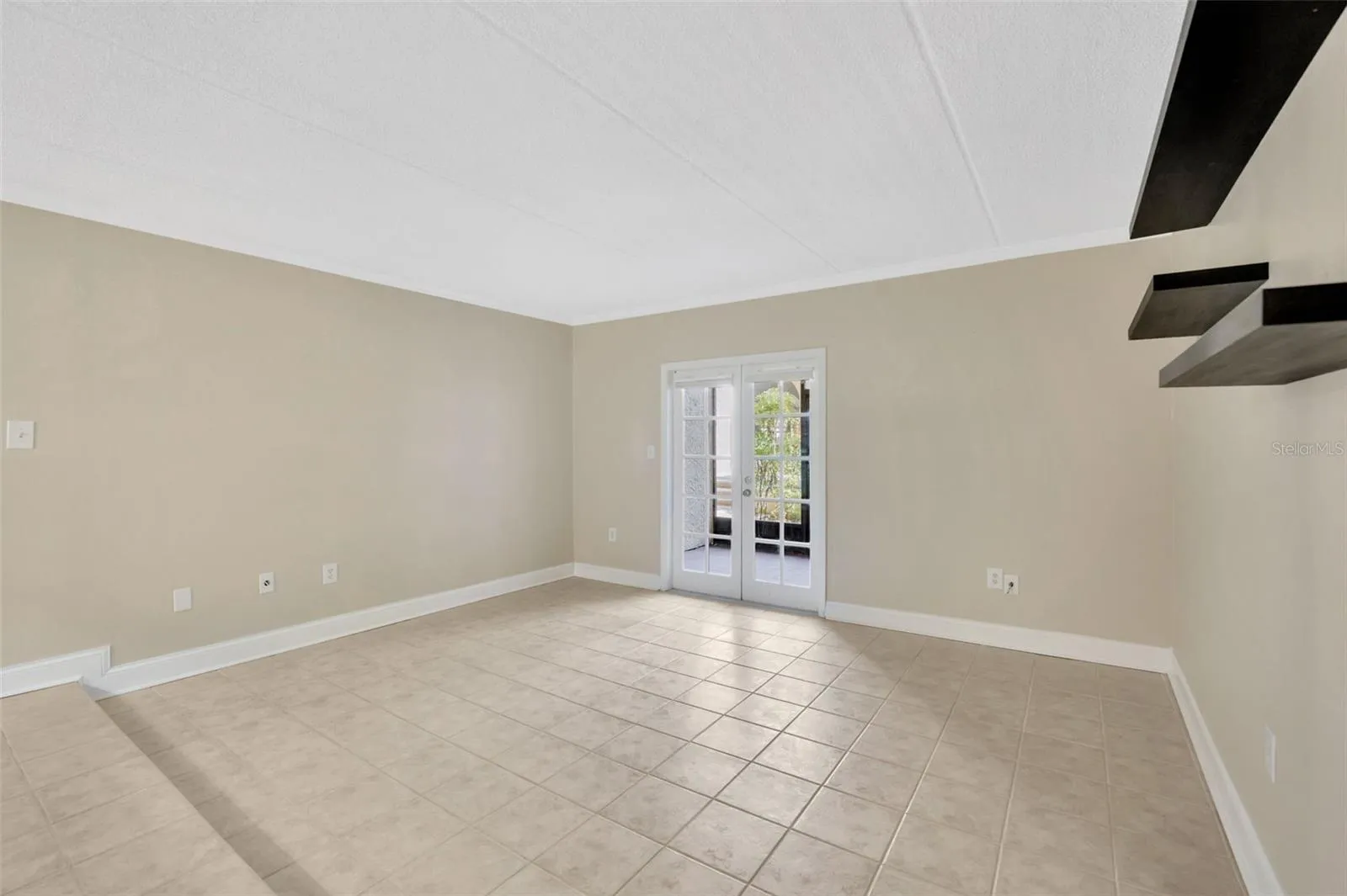 Living room from bedroom door