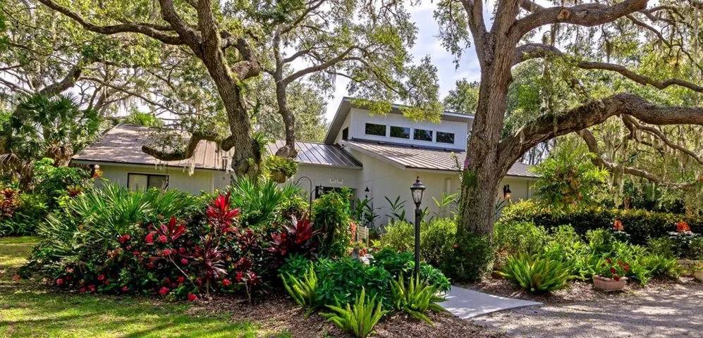 Lush tropical landscaping