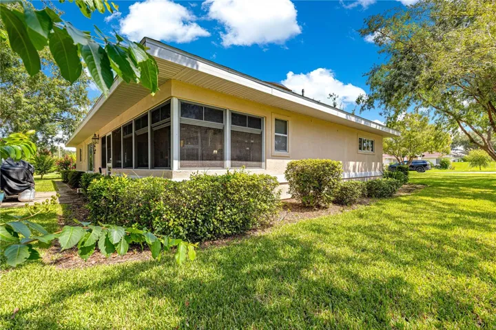 large lanai from outside