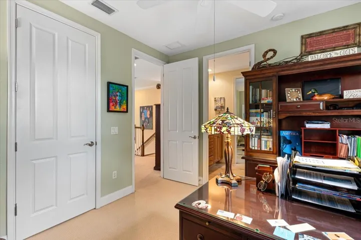 Bedroom features walk in closet.
