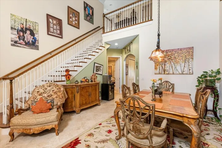 Grand staircase and custom chandelier