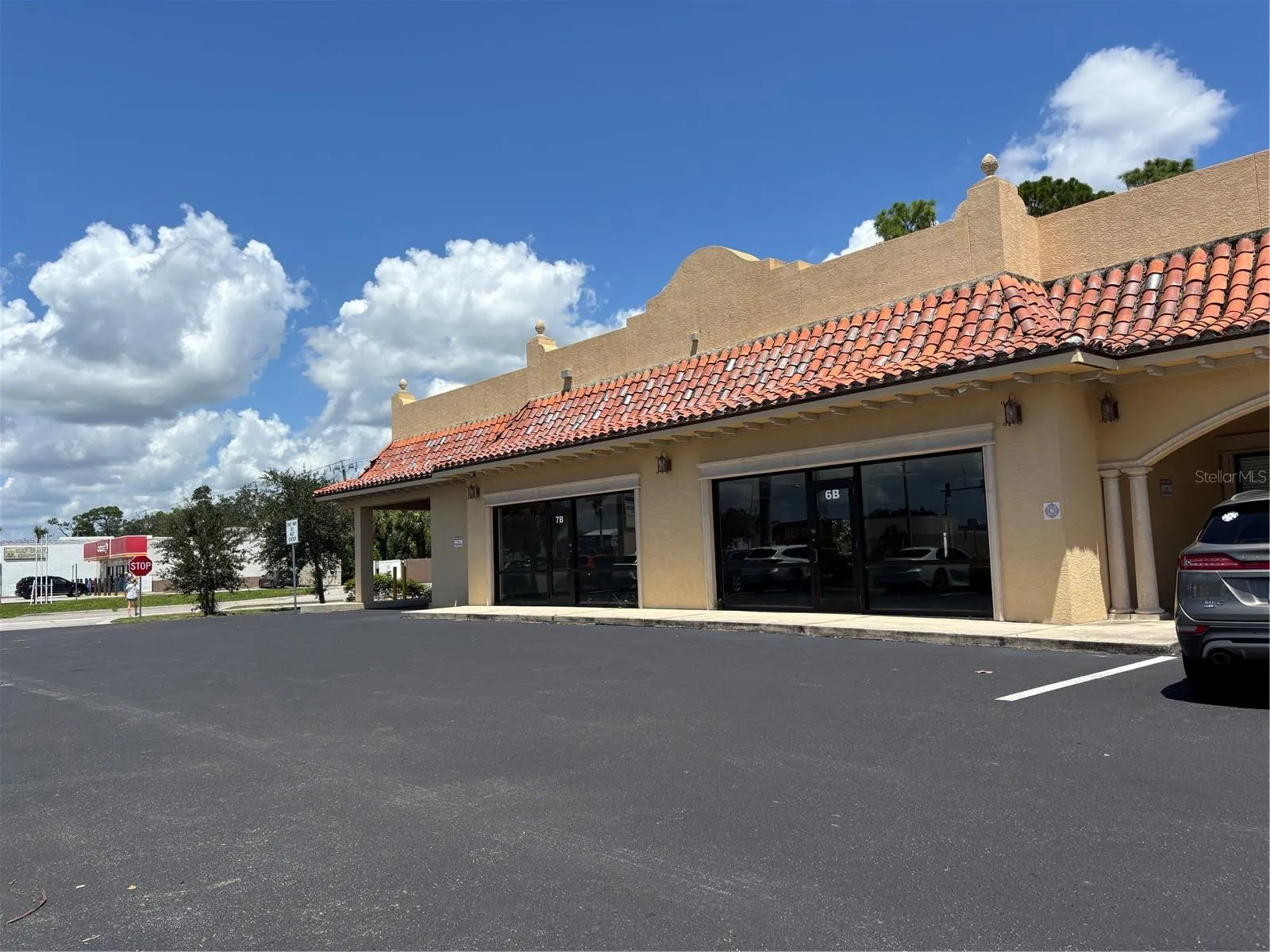 From left drive thru, 7B and 6B Plenty of display windows