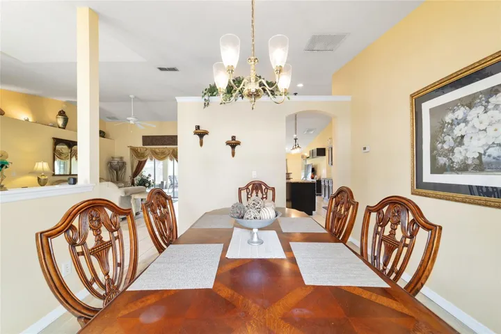 Formal Dining Room, easily sits 8