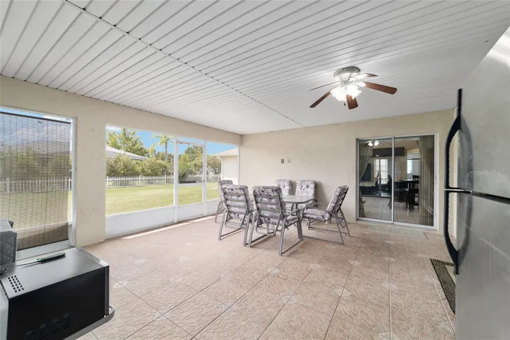 Lanai with summer kitchen