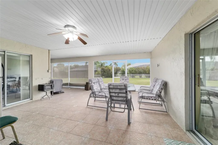 Lanai with summer kitchen