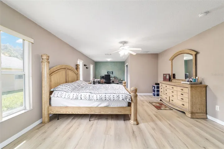Primary Bedroom with office area