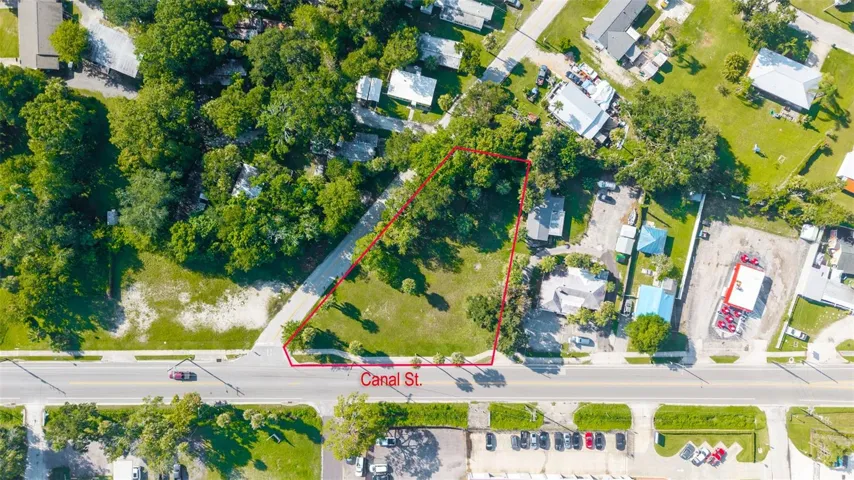 Aerial view, 1104 Canal St