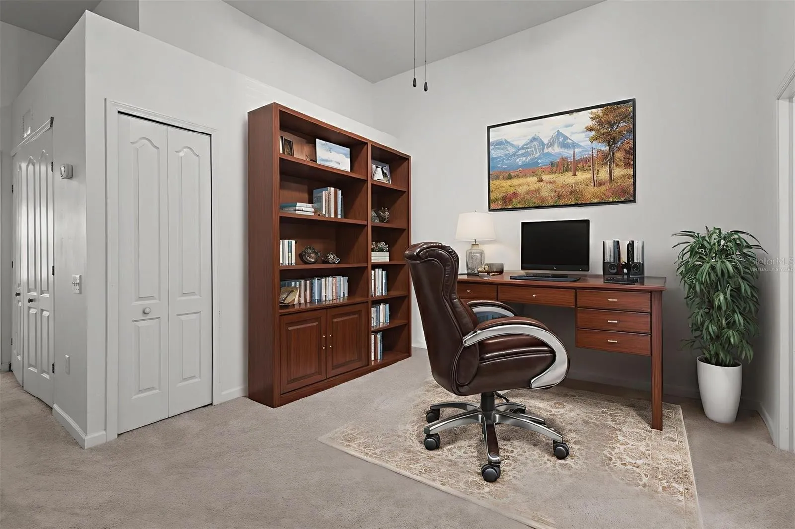 Virtually Staged Loft Area