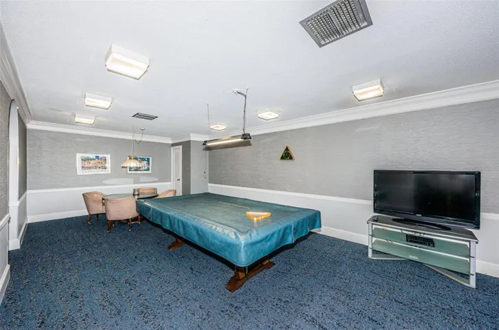 Billiards and card room