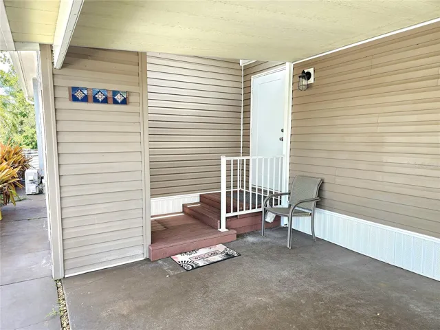 Front Entry with Storage Shed