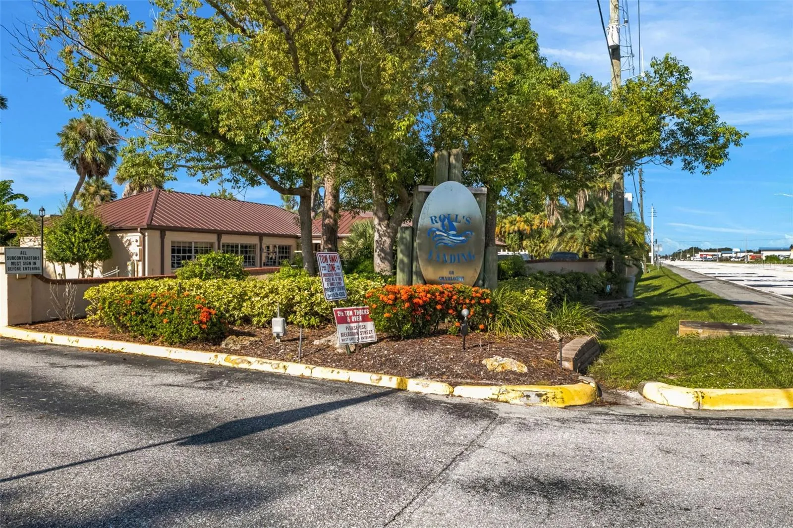 Entrance &amp; Sign