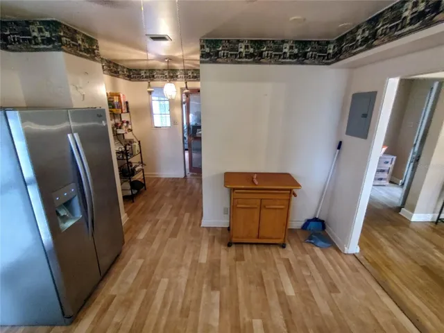 Main home kitchen with nook straight ahead