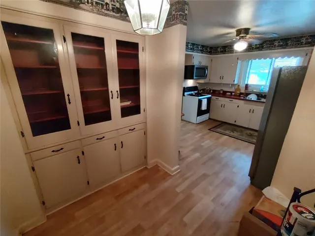 Kitchen nook and built in pantry