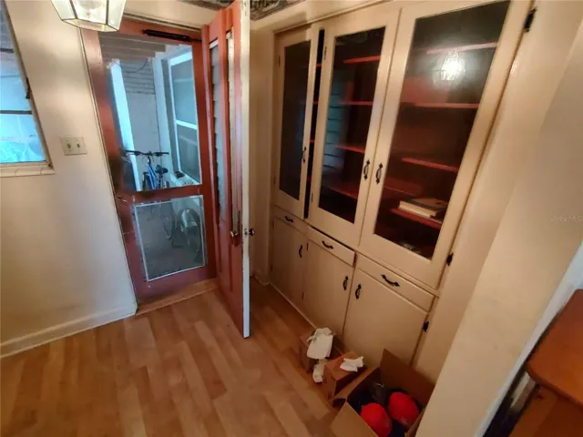 Kitchen nook and built in pantry