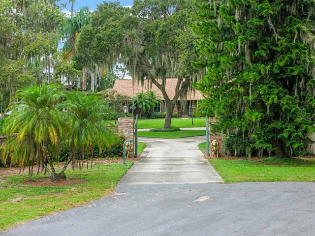 Front entrance from road