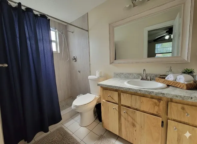 Virtually Staged Primary Bath