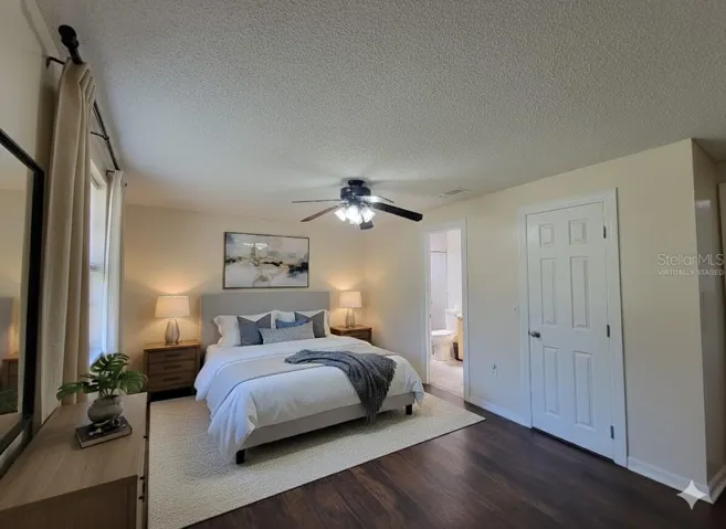 Virtually Staged Primary Bedroom