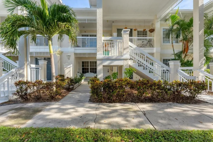 Covered front porch with storage closet