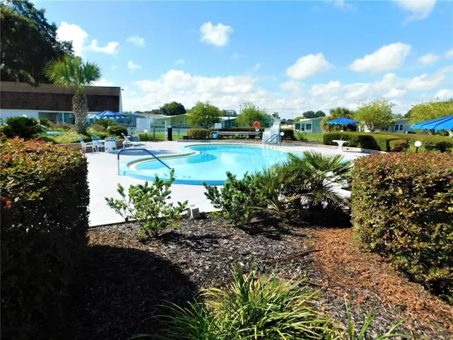 Community has heated pool.