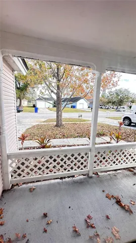 Inviting front porch