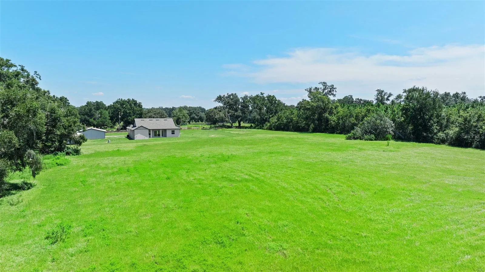 west end of property looking east
