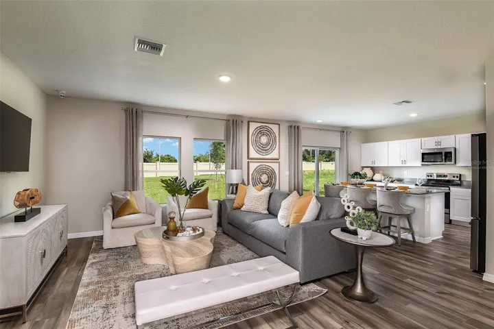 virtually staged/model home