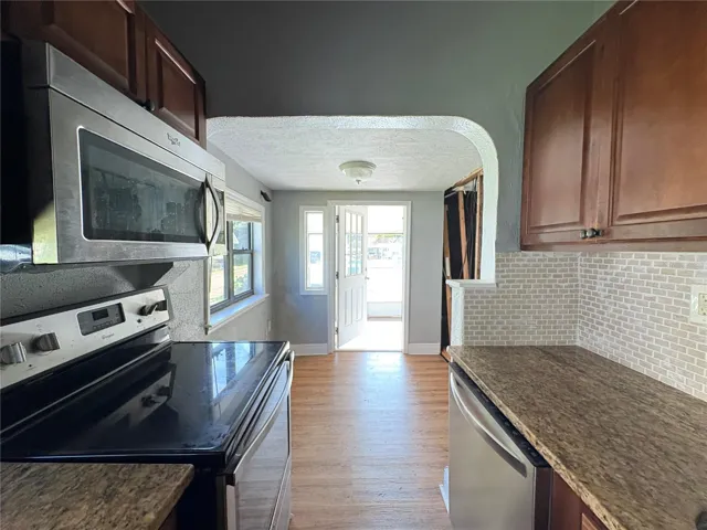 Kitchen from dining view