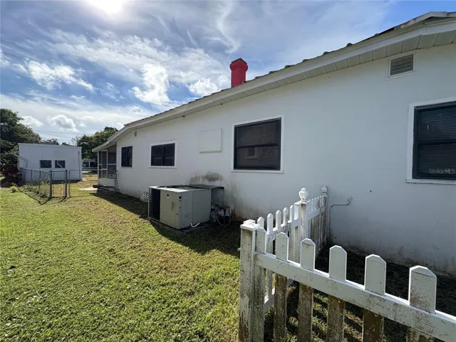 Left side of home
