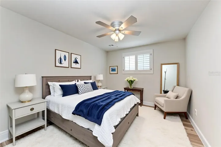 Virtually Staged 3rd Bedroom
