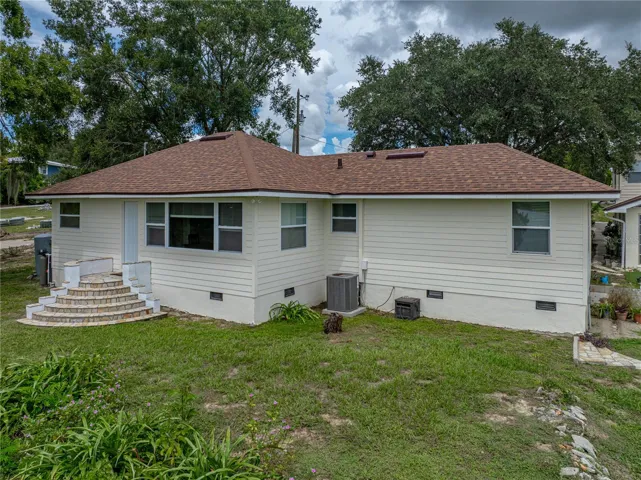 Back view of house