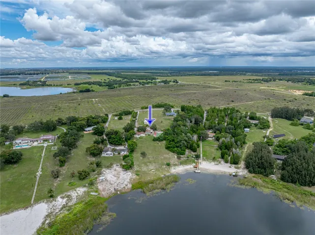 Aerial view looking North