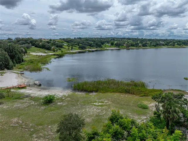 Lake view with Bok tower in the distance