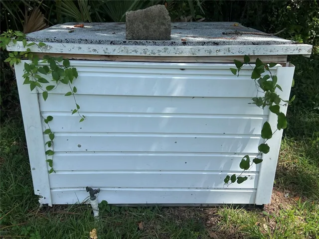 The well house.