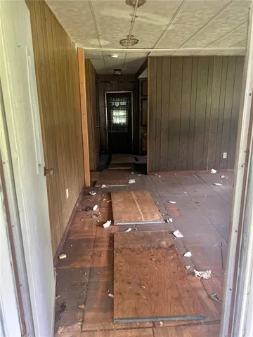 Looking in from the front entrance door.