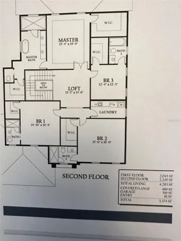 Floor plan - Second floor