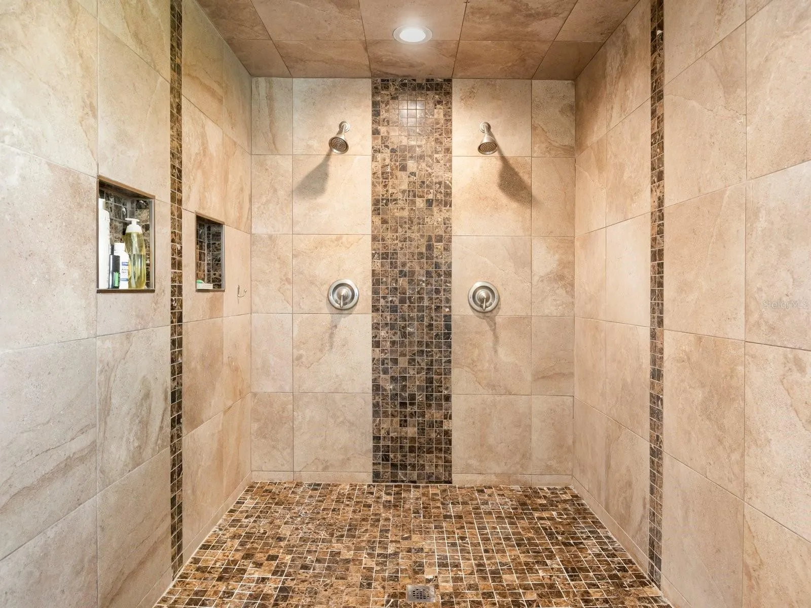 Double Shower Heads in Primary Shower