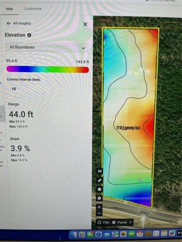 Topo of 33 acres