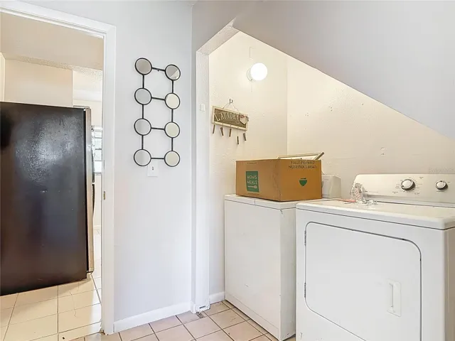 Interior laundry room
