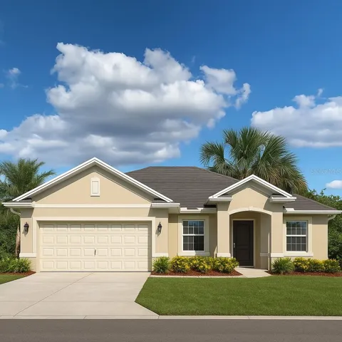 Virtually stage elevation of a new construction home