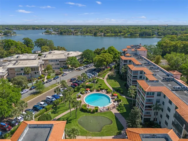 The Cloisters Pool and Grounds set on Lake Osceola