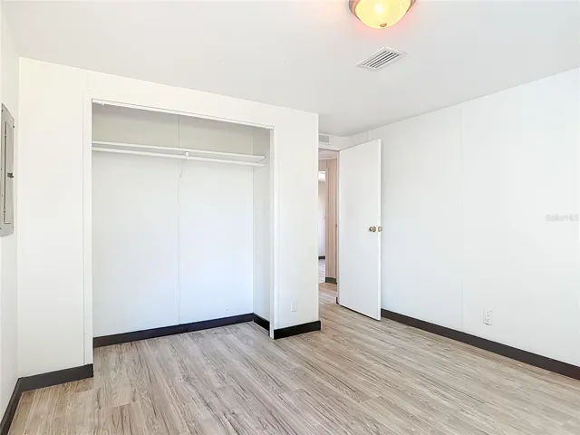 main bedroom has a double closet