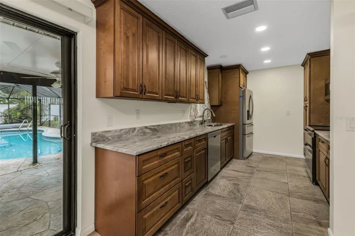 Designer galley kitchen