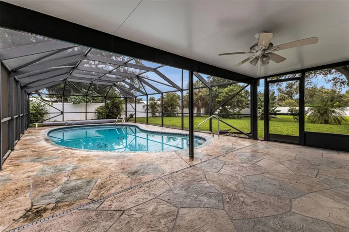 Incredible outdoor greenspace surrounds the pool