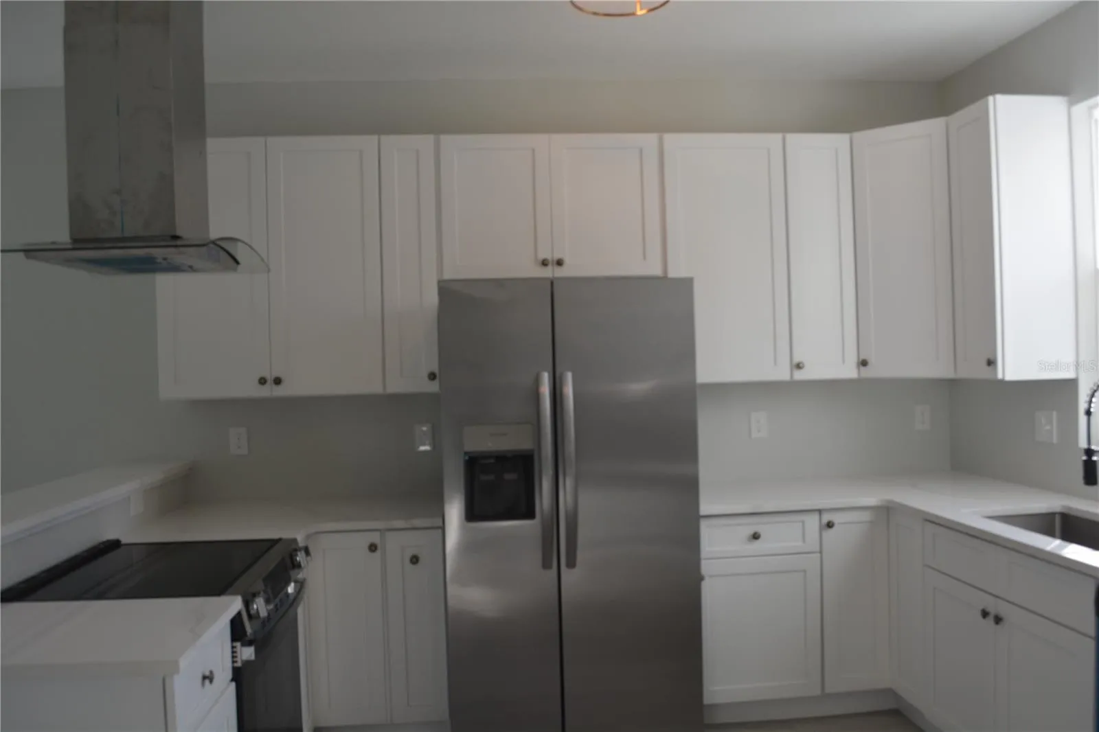Double door stainless steel refrigerator