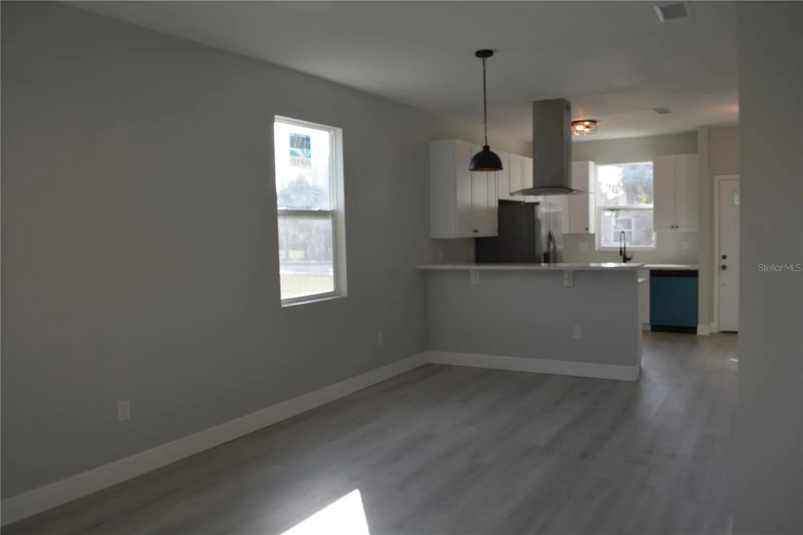 Living and dining area opoen floor plan