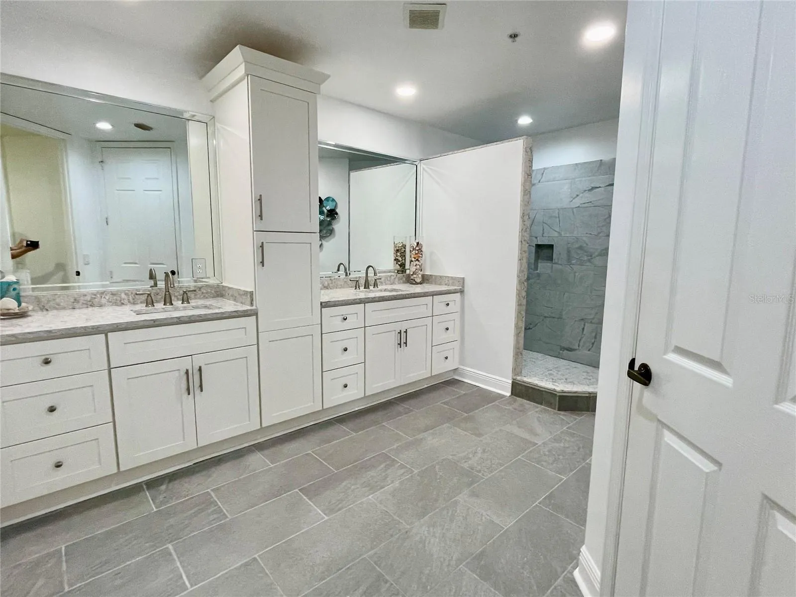 There is a separate water closet