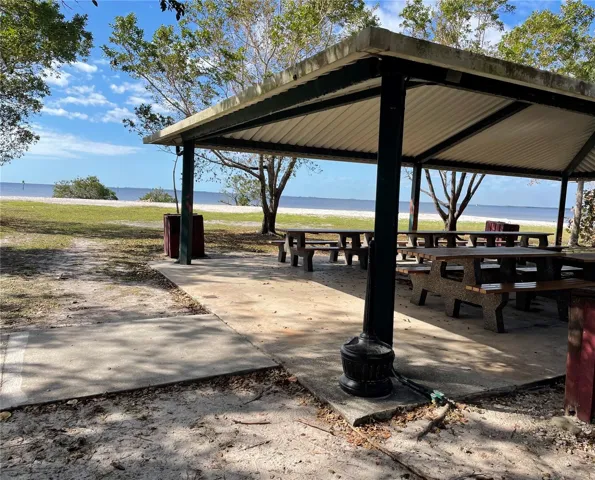 Pavallion, grilling, boat launch, playground, beach, walking path