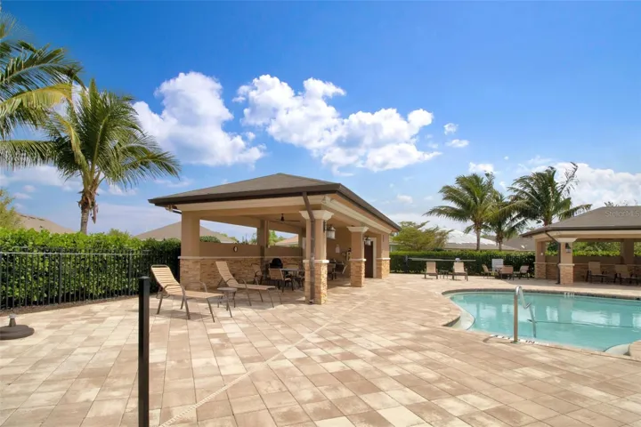 Covered lounging area