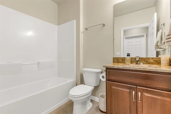 Second Bathroom with Tub Shower Combo
